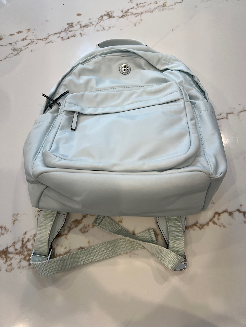 Tory Burch Pale Blue Mini Backpack